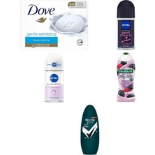 Dove Beauty Cream Bar Katı Güzellik Sabunu Gentle Exfoliatin... +4 Parça Bakım Seti