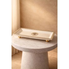 Porselen Medusa Figürlü Tabak 39*19 cm