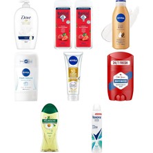 Dove Nemlendirici Sıvı Sabun Caring 450 Ml... +7 Parça Bakım Seti