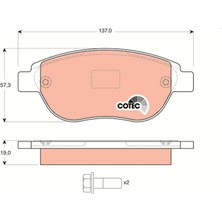 TRW Matrixzn Fren Balatasi Ön [ Peugeot 307 1.6hdi 2008- , Citroen C4 1.6hdi 2008- ]