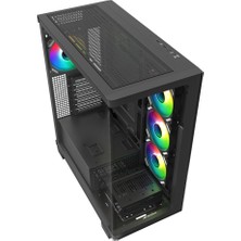 Sharkoon Kasa Mıd Tower Psusuz 4xfan Elıte Shark CA500 Black