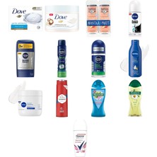 Dove Beauty Cream Bar Katı Güzellik Sabunu Gentle Exfoliatin... +12 Parça Bakım Seti