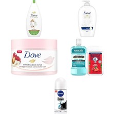 Dove Nemlendirici Duş Jeli Hindistan Cevizi Yağı ve Badem Öz... +4 Parça Bakım Seti