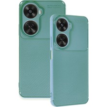 Najmaddin Newface Huawei Nova 12 Se Kılıf Auto Focus Karbon Kapak - Koyu Yeşil