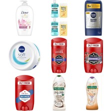 Dove Lotus Çiçeği ve Pirinç Sütü Sıvı Sabun 450 Ml... +8 Parça Bakım Seti