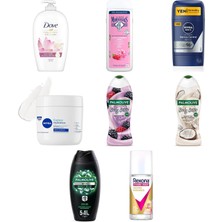 Dove Lotus Çiçeği ve Pirinç Sütü Sıvı Sabun 450 Ml... +7 Parça Bakım Seti