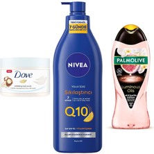 Dove Vücut Peelingi Macadamia Fındığı ve Pirinç Sütü 225 ml ... +2 Parça Bakım Seti