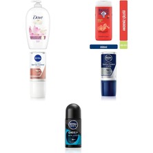 Dove Lotus Çiçeği ve Pirinç Sütü Sıvı Sabun 450 Ml... +4 Parça Bakım Seti