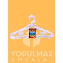 Yorulmaz Ambalaj Elbise Askısı Kristal Z114 6’lı – Şeffaf Dayanıklı Plastik Kıyafet Askısı