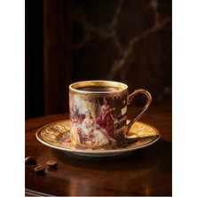 ELİPS Romeo & Juliet 6 Kişilik Porselen Kahve Fincanı