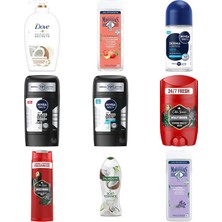 Dove Nemlendirici Sıvı Sabun Hindistan Cevizi Yağı ve Badem ... +8 Parça Bakım Seti