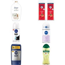 Dove Nemlendirici Sıvı Sabun Hindistan Cevizi Yağı ve Badem ... +5 Parça Bakım Seti