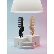 GursoLab Kedi Desenli Saç & Sakal Tarağı – Özgün Tasarım, Ergonomik ve Şık