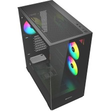 Sharkoon Kasa Mıd Tower Psusuz 3xfan Sk6 Argb Black