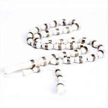 Zero Land Lvsqvr Işlemeli Deve Kemiği 7 mm - Beyaz