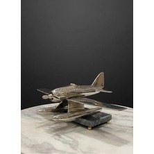 Mikasa Moor Pirinç Gümüş Dekoratif Uçak Biblo 42*32 cm