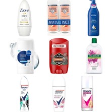 Dove Kadın Roll On Deodorant Original 1/4 Nemlendirici Krem ... +8 Parça Bakım Seti