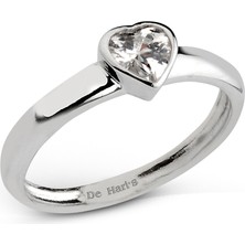 Kuyumcudükkanı Kuyumcudukkani Kalpli Tektaş YÜZÜK-10057-W-W