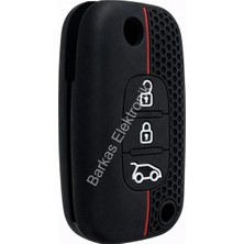 Barkas Elektronik Renault Megane 3 Fluence Petek Desenli Silikon Anahtar Koruma Kılıfı