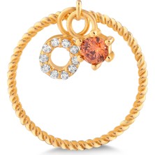 Kuyumcudükkanı Kuyumcudukkani Doğumtaşı Sallantılı Kişiye Özel Harfli YÜZÜK-O-10905-O