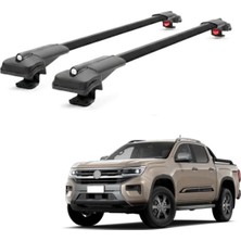 Cross Oto Aksesuarları Volkswagen Amarok Aventura 2025+ için Ara Atkı Tavan Barı , Araca Özel , Kilitlenebilir Araç Üstü Ekipman Taşıma Barı (2 Adet)