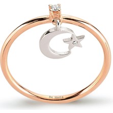 Kuyumcudükkanı Kuyumcudukkani Ayyıldız Sallantılı Trend YÜZÜK-10237-R-W