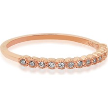 Kuyumcudükkanı Kuyumcudukkani Sıra Taşlı Trend YÜZÜK-10315-R-W