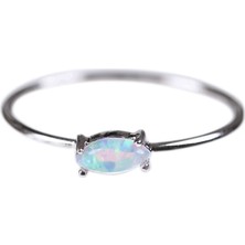 Kuyumcudükkanı Kuyumcudukkani Markiz Opal Taşlı Elişi Trend YÜZÜK-10387-W-W