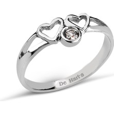 Kuyumcudükkanı Kuyumcudukkani Kalp Figürlü YÜZÜK-10200-W-W