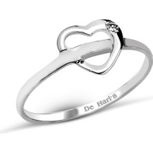 Kuyumcudükkanı Kuyumcudukkani Kalp Figürlü YÜZÜK-10201-W-W