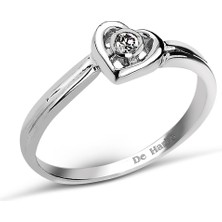 Kuyumcudükkanı Kuyumcudukkani Kalp Figürlü YÜZÜK-10202-W-W