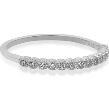 Kuyumcudükkanı Kuyumcudukkani Sıra Taşlı Trend YÜZÜK-10315-W-W