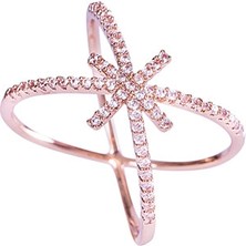 Kuyumcudükkanı Kuyumcudukkani x Şekilli Trend YÜZÜK-10376-R-W