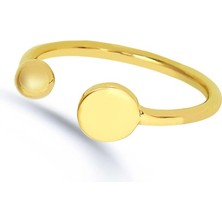 Kuyumcudükkanı Kuyumcudukkani Taşsız Yuvarlak Free Size YÜZÜK-10332-G