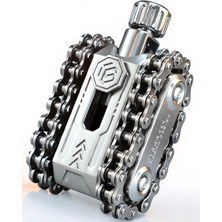 Edc Yeni Nesil Stres Çarkı: Zincir Mekanizmalı Tank Fidget (Silver)