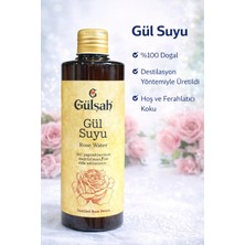 Gülşah Gül Suyu %100 Doğal Distile Rose Water Cilt Temizleyici Tonik Ferahlatıcı Yüz Bakım Suyu