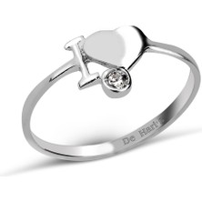 Kuyumcudükkanı Kuyumcudukkani Kalp Figürlü YÜZÜK-10203-W-W