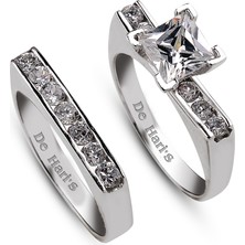 Kuyumcudükkanı Kuyumcudukkani Alyanslı TEKTAŞYÜZÜK-10025-W-W