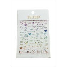 Zero Land Lvsqvr Kalp Yazılı Tattoo Dövme Sticker - Ebruli