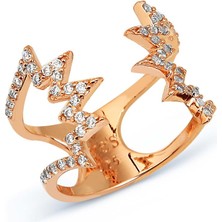 Kuyumcudükkanı Kuyumcudukkani Siyah Taşlı Free Size YÜZÜK-10344-R-W