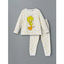 Lc Waikiki Yeni Sezon Tweety Baskılı Kız Çocuk Pijama Takımı