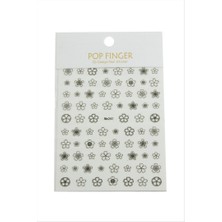 Zero Land Lvsqvr Çiçek Tattoo Dövme Sticker - Beyaz