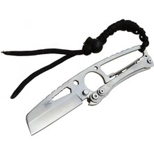 K-Yonlineticaret Eco Lounge Dpx Gear Hit Cutter TX01 Outdoor Kamp Bıçağı Metal 19 cm - Ipli Sap, Kıl