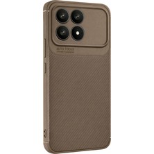 Matrixzn Newface Xiaomi Poco F8 Pro Auto Focus Karbon Kapak - Kahverengi