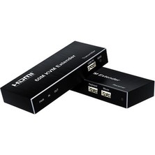Nvc KVM120 Ethernet Extender Hmdı+Usb+Ir (120M)