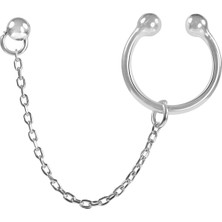 Kuyumcudükkanı Kuyumcudukkani Çift Özellik Kullanımlı"ear CUFF"KÜPE-31147-W