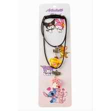 Zero Land Lvsqvr Çizgi Film Karakteri Arkadaşlık Kolyeleri (Çift Kolye) - Sarı