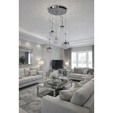 Kafkas 5 Li Kristal Kelebekli Seker Toplu LED Avzie