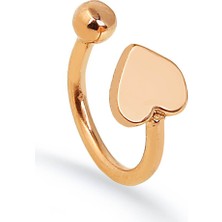 Kuyumcudükkanı Kuyumcudukkani Kalp Modeli Yeni Trend "ear Cuff "KÜPE-30054-R