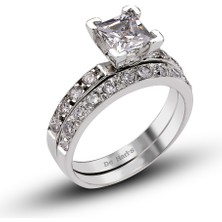 Kuyumcudükkanı Kuyumcudukkani Alyanslı TEKTAŞYÜZÜK-10029-W-W